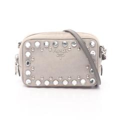 �v���_ PRADA �V�����_�[�o�b�O �o�b�O �L�����o�X �T�t�B�A�[�m���U�[ ���f�B�[�X �O���[�n 1N1674 �y���Áz