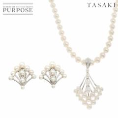 ^TL TASAKI AR^ 7.3-5.5mm Diamond 0.11ct lbNX 42cm CO 2_Zbg SV K14 WG fB[X 90229303 yÁzBJ