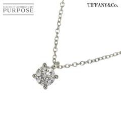 �e�B�t�@�j�[ TIFFANY&CO. �\���e�B�A �_�C�� �l�b�N���X 42cm Pt �v���`�i ���f�B�[�X 90294933 �y���ÁzBJ