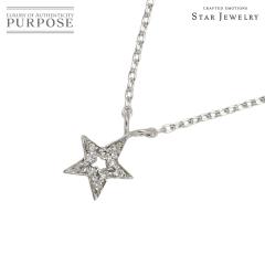 �X�^�[�W���G���[ Star Jewelry �X�^�[ �_�C�� 0.04ct �l�b�N���X 39cm K18 WG �z���C�g�S�[���h 750 ���f�B�[�X 90299989 �y���ÁzBJ