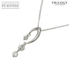 �g�����W�[ TRILOGY �_�C�� 0.35ct �l�b�N���X 45cm Pt �v���`�i�y�ӕʏ��t���z ���f�B�[�X 90300447 �y���ÁzBJ