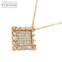 �_�C�� 1.50ct �l�b�N���X 45cm K18 PG  �s���N�S�[���h 750 �y�ӕʏ��t���z ���f�B�[�X 90302427 �y���ÁzNJ