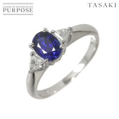 �^�T�L TASAKI 10�� �����O �T�t�@�C�� 1.09ct �_�C�� 0.21ct  Pt �v���`�i �w�ցy�\�[�e�B���O�t���z ���f�B�[�X 90302764 �y���ÁzBJ