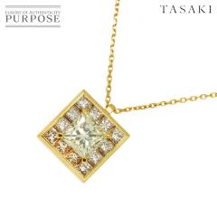 �^�T�L TASAKI �_�C�� 1.25ct/0.81ct �l�b�N���X 45cm K18 YG �C�G���[�S�[���h 750 �c��^�� ���f�B�[�X 90303665 �y���ÁzBJ