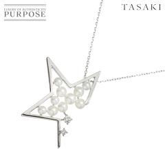 �^�T�L TASAKI �A�u�X�g���N�g �X�^�[ �x�r�[�p�[�� �_�C�� 0.07ct �l�b�N���X 50cm K18 WG 750 �^�� ���f�B�[�X 90304340 �y���ÁzBJ