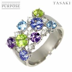 �^�T�L TASAKI 14�� �����O �}���`�X�g�[�� �_�C�� 0.29ct K18 WG 750 �w�ցy�\�[�e�B���O�t���z ���f�B�[�X 90305495 �y���ÁzBJ