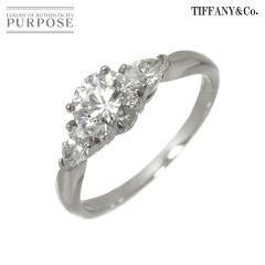 �e�B�t�@�j�[ TIFFANY&Co. �X���[�X�g�[�� �_�C�� 1.11ct G/VS2 17�� �����O Pt �v���`�i �w�ցy�Ӓ菑�z���f�B�[�X 90307487 �y���ÁzBJ