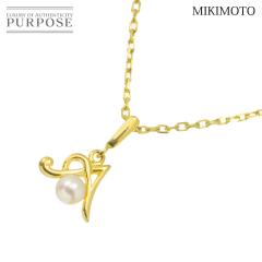 �~�L���g MIKIMOTO �x�r�[�p�[�� 3.6mm �l�b�N���X 38cm K18 YG 750 �C�j�V���� A �^�� ���f�B�[�X 90307743 �y���ÁzBJ