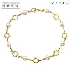 �~�L���g MIKIMOTO �A�R���^�� 5.0mm �u���X���b�g 17.5cm K18 YG �C�G���[�S�[���h 750 �p�[�� ���f�B�[�X 90307948 �y���ÁzBJ