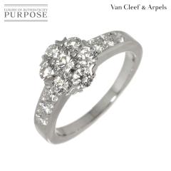 ���@���N���[�t & �A�[�y�� Van Cleef & Arpels �t���[���b�g #47 �����O �_�C�� K18 WG 750 �w�� ���f�B�[�X 90308171 �y���ÁzBJ