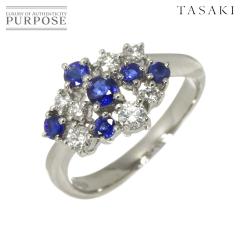 �^�T�L TASAKI 13.5�� �����O �T�t�@�C�� �_�C�� 0.32ct  Pt �v���`�i �w�� �c��^�� ���f�B�[�X 90310347 �y���ÁzBJ