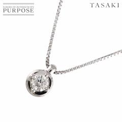 �^�T�L TASAKI �_�C�� 0.18ct �l�b�N���X 45cm K18 WG �z���C�g�S�[���h 750 �c��^�� ���f�B�[�X 90310401 �y���ÁzBJ