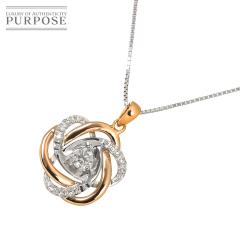 �_�C�� 0.23ct �l�b�N���X 45cm K18 PG WG �s���N �z���C�g�S�[���h 750 ���f�B�[�X 90310933 �y���ÁzNJ