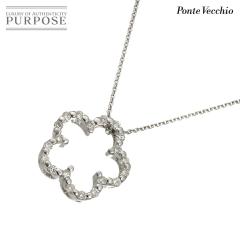 �|���e���F�L�I Ponte Vecchio �_�C�� 0.40ct �l�b�N���X 40cm K18 WG �z���C�g�S�[���h 750 �� ���f�B�[�X 90312213 �y���ÁzBJ