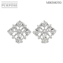 �~�L���g MIKIMOTO �_�C�� 0.16ct/0.16ct �C�������O K18 WG �z���C�g�S�[���h 750 ���f�B�[�X 90312762 �y���ÁzBJ