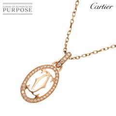 �J���e�B�G Cartier ���S �h�D�[�u��C �_�C�� �l�b�N���X 41cm K18 PG �s���N�S�[���h 750�y�ؖ����t���z���f�B�[�X 90312843 �y���ÁzBJ