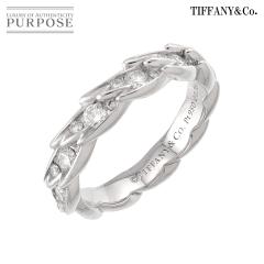 �e�B�t�@�j�[ TIFFANY&Co. �E�B���O�X �i���[ 10�� �����O �_�C�� 0.76ct Pt �v���`�i �w�� ���f�B�[�X 90312850 �y���ÁzBJ