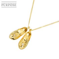 �_�C�� 0.02ct/0.02ct �l�b�N���X 40cm K18 YG �C�G���[�S�[���h 750 ���f�B�[�X 90312900 �y���ÁzNJ