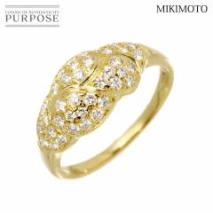 �~�L���g MIKIMOTO 12�� �����O �_�C�� 0.44ct K18 YG �C�G���[�S�[���h 750 �w�� ���f�B�[�X 90313823 �y���ÁzBJ