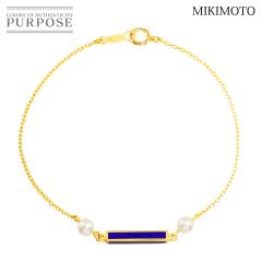 �~�L���g MIKIMOTO �x�r�[�p�[�� 4.2mm �G�i���� �u���X���b�g 16.5cm K18 YG 750 �^�� ���f�B�[�X 90314643 �y���ÁzBJ