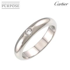 �J���e�B�G Cartier 1895 �N���V�b�N #48 �����O �_�C�� 1P Pt �v���`�i �w�� ���f�B�[�X 90314666 �y���ÁzBJ