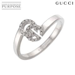 �O�b�` GUCCI GG �����j���O #7 �����O �_�C�� K18 WG �z���C�g�S�[���h 750 �w�� ���f�B�[�X 90315534 �y���ÁzBJ