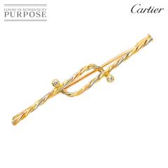 �J���e�B�G Cartier �_�C�� �u���[�` K18 YG WG PG �X���[�S�[���h 3�J���[ 750 ���f�B�[�X 90317303 �y���ÁzBJ