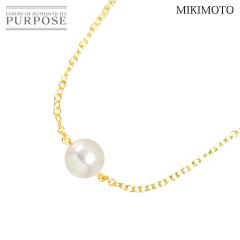 �~�L���g MIKIMOTO �A�R���^�� 7.1mm �l�b�N���X 38cm K18 YG �C�G���[�S�[���h 750 �p�[�� ���f�B�[�X 90317351 �y���ÁzBJ