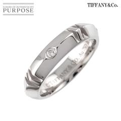 �e�B�t�@�j�[ TIFFANY&Co. �A�g���X X �N���[�Y�h �i���[ 9�� �����O �_�C�� 0.10ct K18 WG 750 �w�� ���f�B�[�X 90317816 �y���ÁzBJ