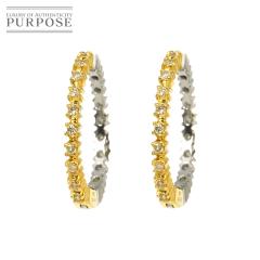 �_�C�� 0.11ct/0.11ct K18 YG Pt �C�������O �C�G���[�S�[���h 750 �v���`�i ���f�B�[�X 90318125 �y���ÁzNJ