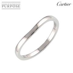 �J���e�B�G Cartier �o�����[�i �J�[�u #59 �����O ��2mm Pt �v���`�i �w�� ���f�B�[�X 90318504 �y���ÁzBJ