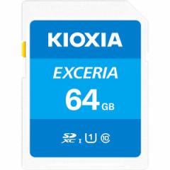 KIOXIA LINVA() SDJ[h Exceria SDXC U1 R100 C10 tHD ǂݎ 100MB/s 64GB LNEX1L064GG4y[։z