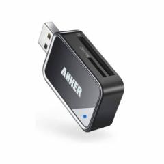 Anker USB 3.0 Card Reader 2in1 |[^uJ[h[_[ymicroSDXC / microSDHC / microSD / MMC / RS-MMC / UHS-IJ[hpz [Vi]