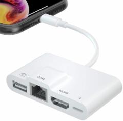 yzϊA_v^[ iPhone iPad p HDMI+USB+RJ45 CgjOJϊA_v^[ SAC-073