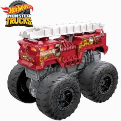 �z�b�g�E�B�[�� HOT WHEELS USA���f�� MONSTER TRUCKS ROARIN WRECKERS 5-ALARM �����X�^�[�g���b�N 1:43 ���^�� NO07