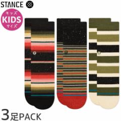 STANCE X^X XP{[ LbY\bNX MERRY KIDS SOCKS RED 3PACK NO11