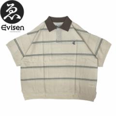 EVISEN GrZ XP{[ Vc BAMBI BORDER KNIT POLO SHIRT GREEN NO04