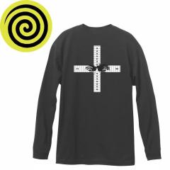 MADNESS �}�b�h�l�X �X�P�{�[ ����T CROSS L/S TEE ���B���e�[�W�u���b�N NO4