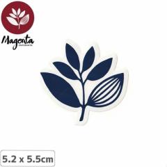 MAGENTA }[^ XP{[ XebJ[ PLANT STICKER NAVY lCr[ 5.2 x 5.5cm NO12