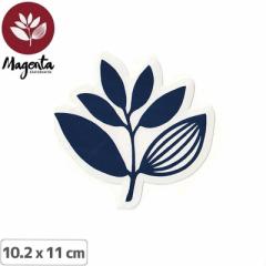 MAGENTA }[^ XP{[ XebJ[ PLANT STICKER NAVY lCr[ 10.2 x 11cm NO17