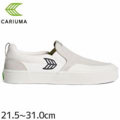 CARIUMA �J���E�} �X�P�[�g�{�[�h �V���[�Y SLIP-ON SKATE PRO �I�t �z���C�g �r���e�[�Wx�u���b�N �X�E�F�[�h �L�����o�X  NO15