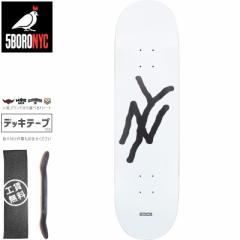 t@Cu{ 5BORO XP[g{[h fbL NY LOGO WHITE DECK 8C` NO35