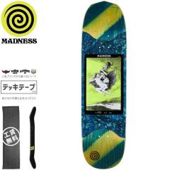 MADNESS �}�b�h�l�X �X�P�{�[ �f�b�L ALLA R7 MIDDLE SLICK DECK YELLOW GREEN 8.5�C���` NO66