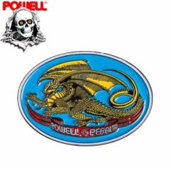 pEG POWELL XP{[ sob` LAPEL OVAL DRAGON PIN 2.7cm x 3.8cm NO3