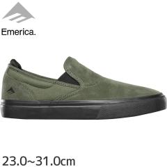 �G�����J EMERICA �X�P�[�g �V���[�Y WINO G6 SLIP-ON SHOES �X�E�F�[�h OLIVE BLACK NO209