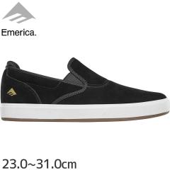 �G�����J EMERICA �X�P�[�g �V���[�Y WINO G6 SLIP CUP SHOES �X�E�F�[�h BLACK/WHITE/GOLD NO212