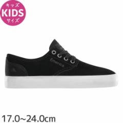 GJ EMERICA XP{[ LbY V[Y THE ROMERO LACED YOUTH XEF[h BLACK/WHITE NO29