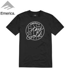 �G�����J EMERICA �X�P�{�[ T�V���c THIRD BASE TEE �u���b�N NO155