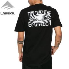 �G�����J EMERICA �X�P�{�[ T�V���c TOY MACHINE EYE TEE �u���b�N NO157