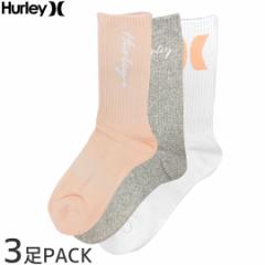 n[[ HURLEY jZbNX fB[X \bNX 3g WOMENS 1/2 TERRY CREW SOCKS R[sN/zCg/wU[O[ NO10